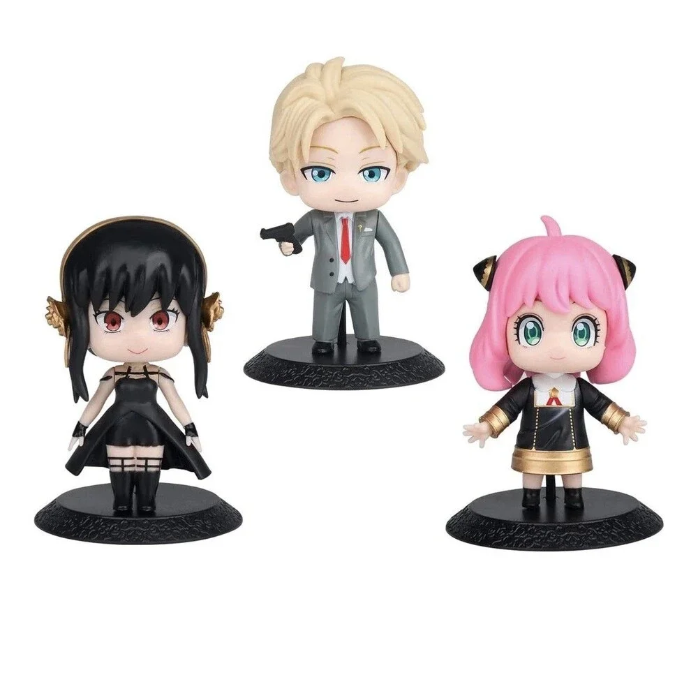 Spy × Family Chibi Forger Anime Mini Figures (6 Figs) 2 Each of Anya, Yor, Loid